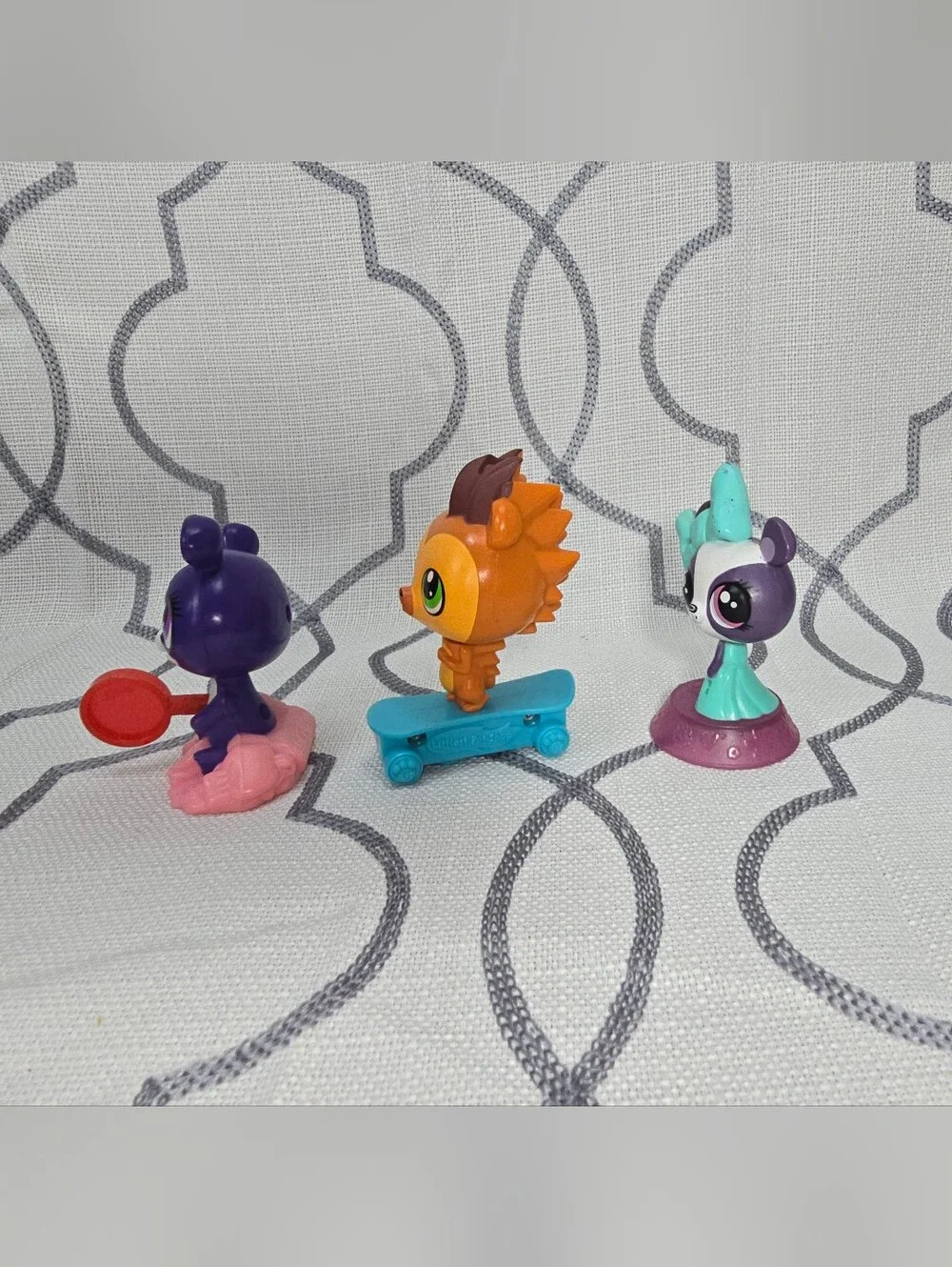 Littlest Pet Shop Russell Hedgehog & Penny Ling Panda Toys McDonald's Set Of 3